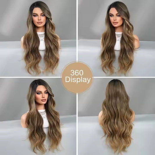 Brown Wavy Ends, Effortless Elegance